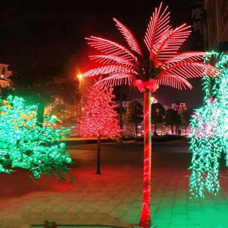 ANPU Decor 3*2m 10 Leaves LED Coconut Tree Lights Christmas Outdoor  String  For s Palm  Lamp