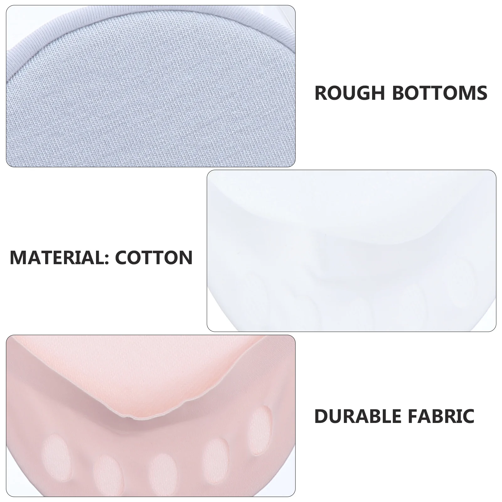 

3 Pairs Ice Silk Forefoot Pad Invisible Cushion Honeycomb Fabric Women Metatarsal Spring