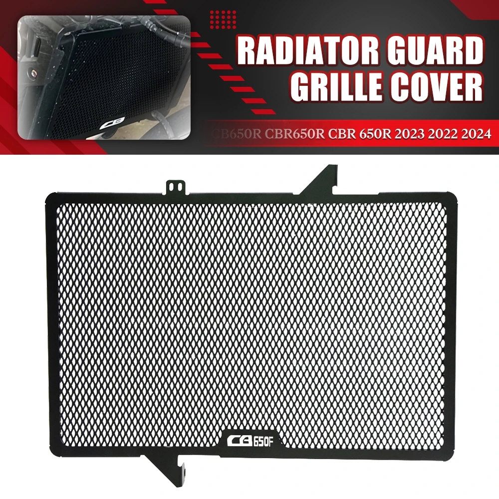 

FOR HONDA CBR650R CB650R CB650F CBR650F 2019-2024 Motorcycle Honeycomb Type Water Radiator Guard Tank Cooler Cover Accessories