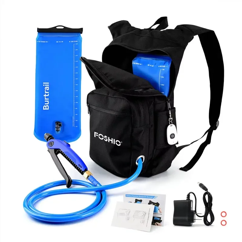 Foshio Portable Water Sprayer Backpack 3L/6L Car Window Tint Wash Pump High Pressure Power Water Pouch Combo