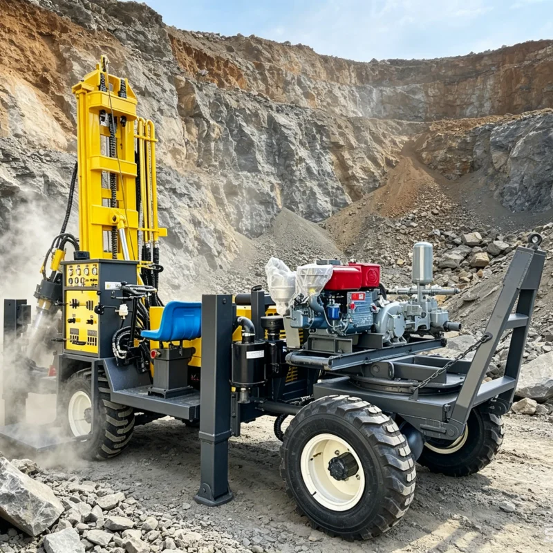 Customized Multi Depth DTH Drilling Unit Crawler High Precision 160-600M Water Well Drilling Machine