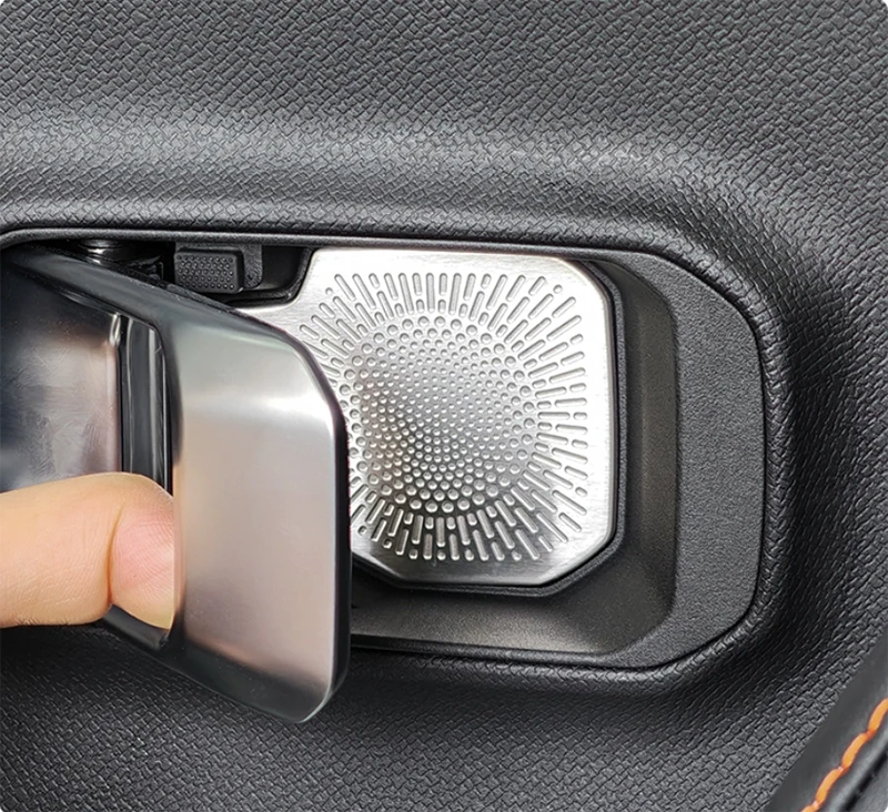 Afbeelding 4: Auto binnendeurkom patch geschikt voor Jetour Shanhai T1 2024 2025 roestvrijstalen metalen deurklem gemodificeerde auto-interieur accessoires