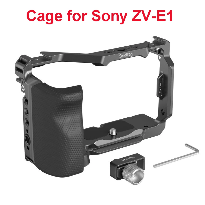 

SmallRig Camera Cage Kit for Sony ZV-E1 with Silicone Grip and HDMI Cable Clamp 4257