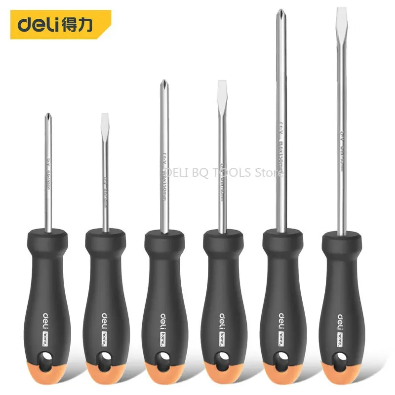 Deli Black Home Serie Hand Tools 2/4/6 Pcs Set Screwdriver Portable Tool Sets Household Reparing Kits and Accessories