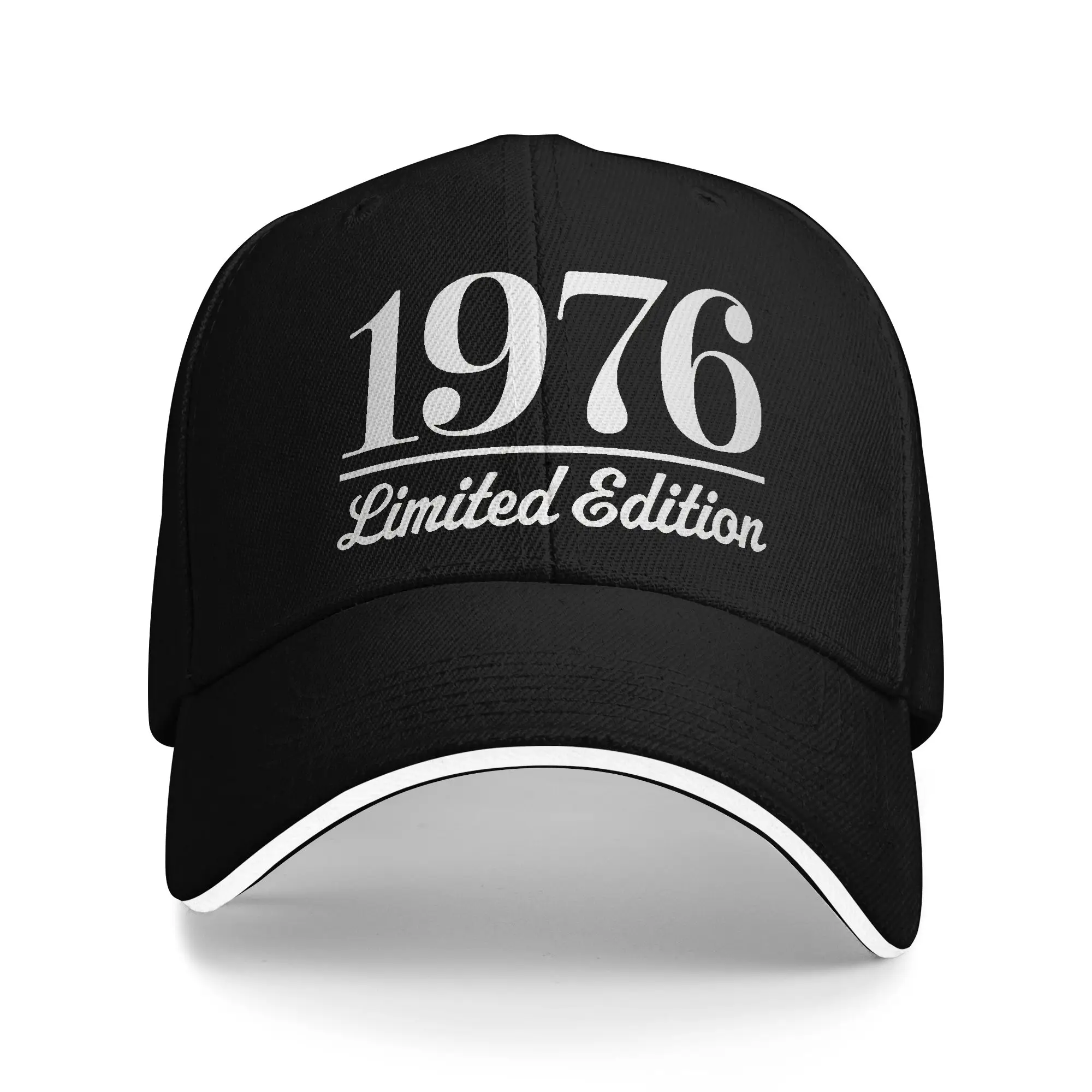 Geboren im Jahr 1976, Vintage, Alter 50 Jahre, lustig, 50. Geburtstag, Accessoires für Männer und Frauen, Baseballkappen, Papa-Mütze, klassische Reise-Kopfbedeckung