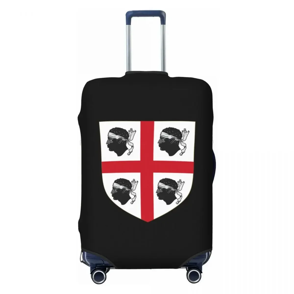 Custom Coat Of Arms Of Kingdom Of Sardinia Flag Suitcase Cover Dust Proof Luggage Protective Covers for 18-32 inch