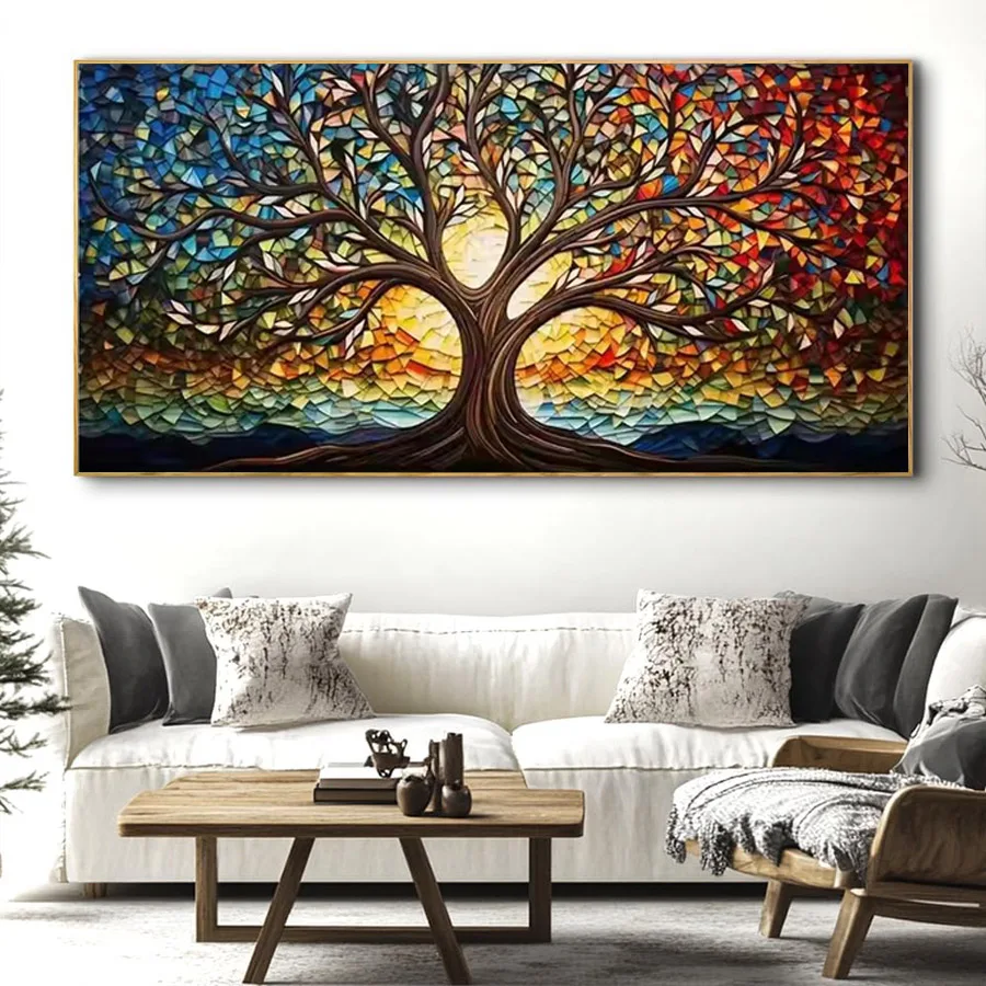 

Large Size Diy Diamond Painting Tree of Life Full Square Round Drill diamond Mosaic Embroidery Pictures abstract Mythology Gift