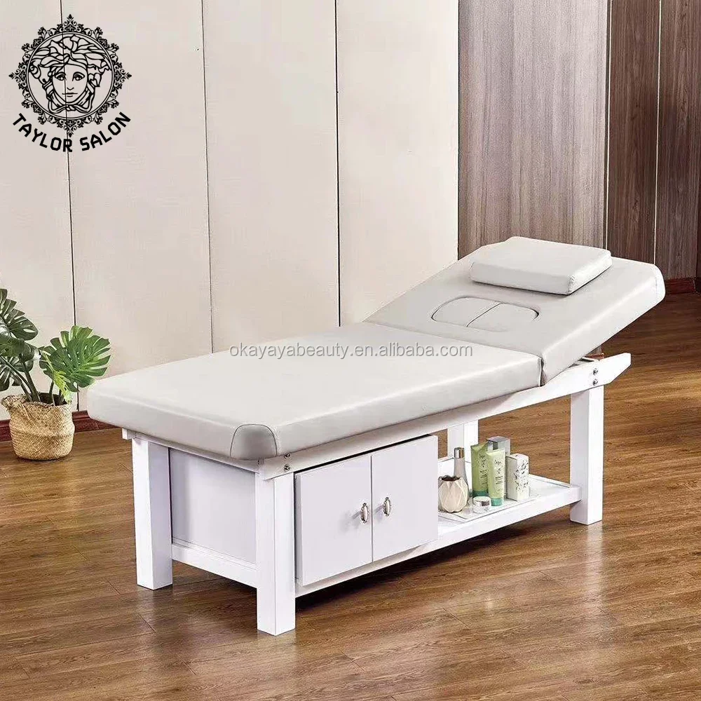 wooden bed models beauty salon wooden massage bed thermal massage bed