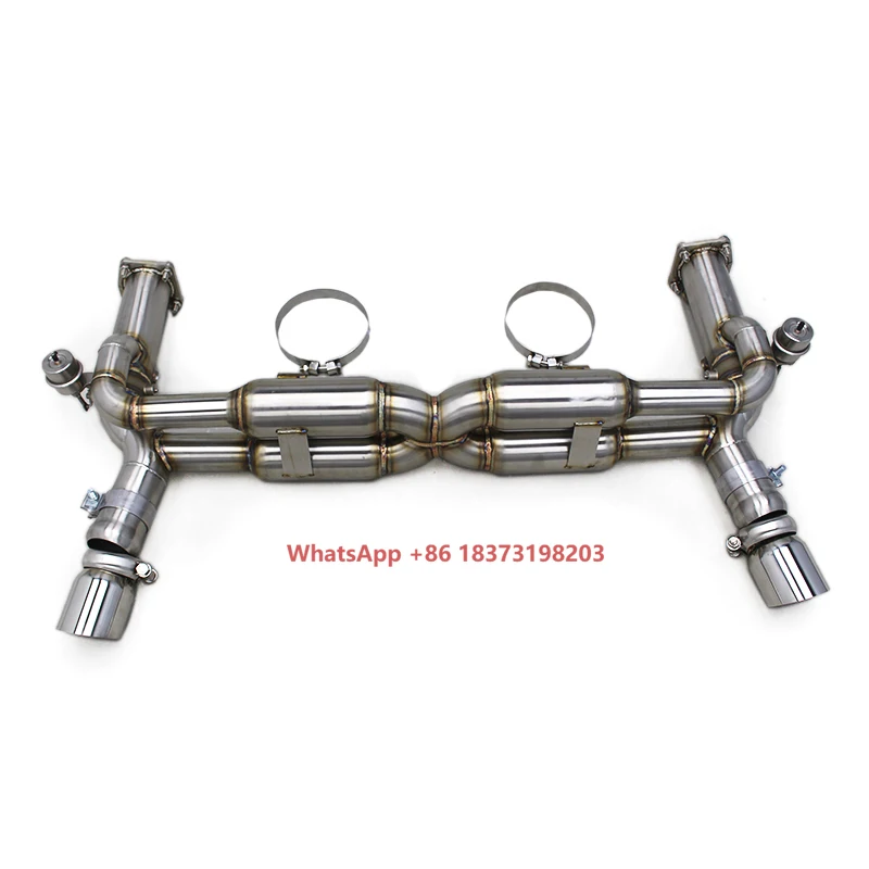 OBM Catback Exhaust for Porsche 911 997/997.1 Turbo 3.6L 2004-2012 Escape SUS304 Pipe Muffler Exhaust Sysyem Vacuum Valve