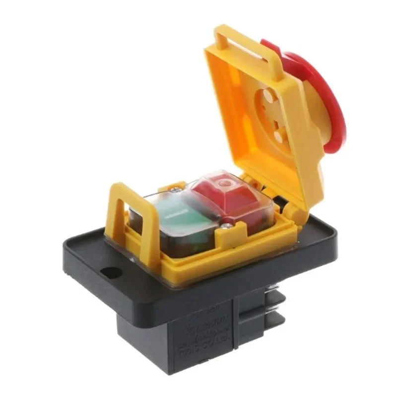 

4 Contact Magnetic Control Button KJD12 12A 250V Common Push , Easy Operation For Woodworking Workshop