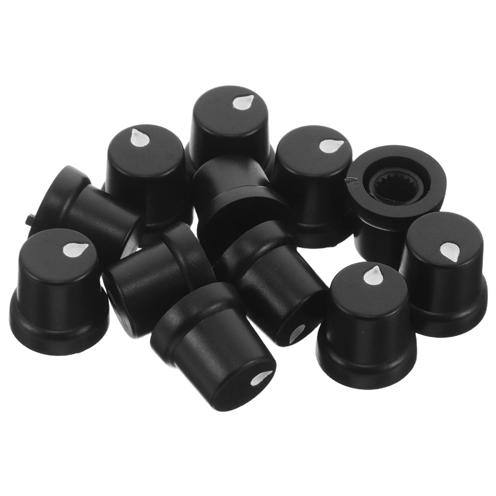 

12Pcs 6mm Electric Guitar Control Knob Caps Stylish Waterdrop Texture Precision Tuning Durable Audio Volume Plastic Volume Knob
