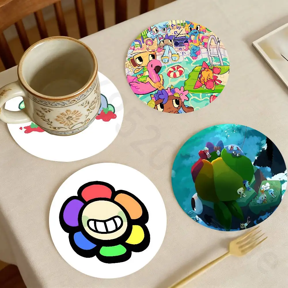 

D-Dandys World Wooden Coaster Set Coffee Teacup Decoration Coffee Shop Beverage Shop Family Restaurant