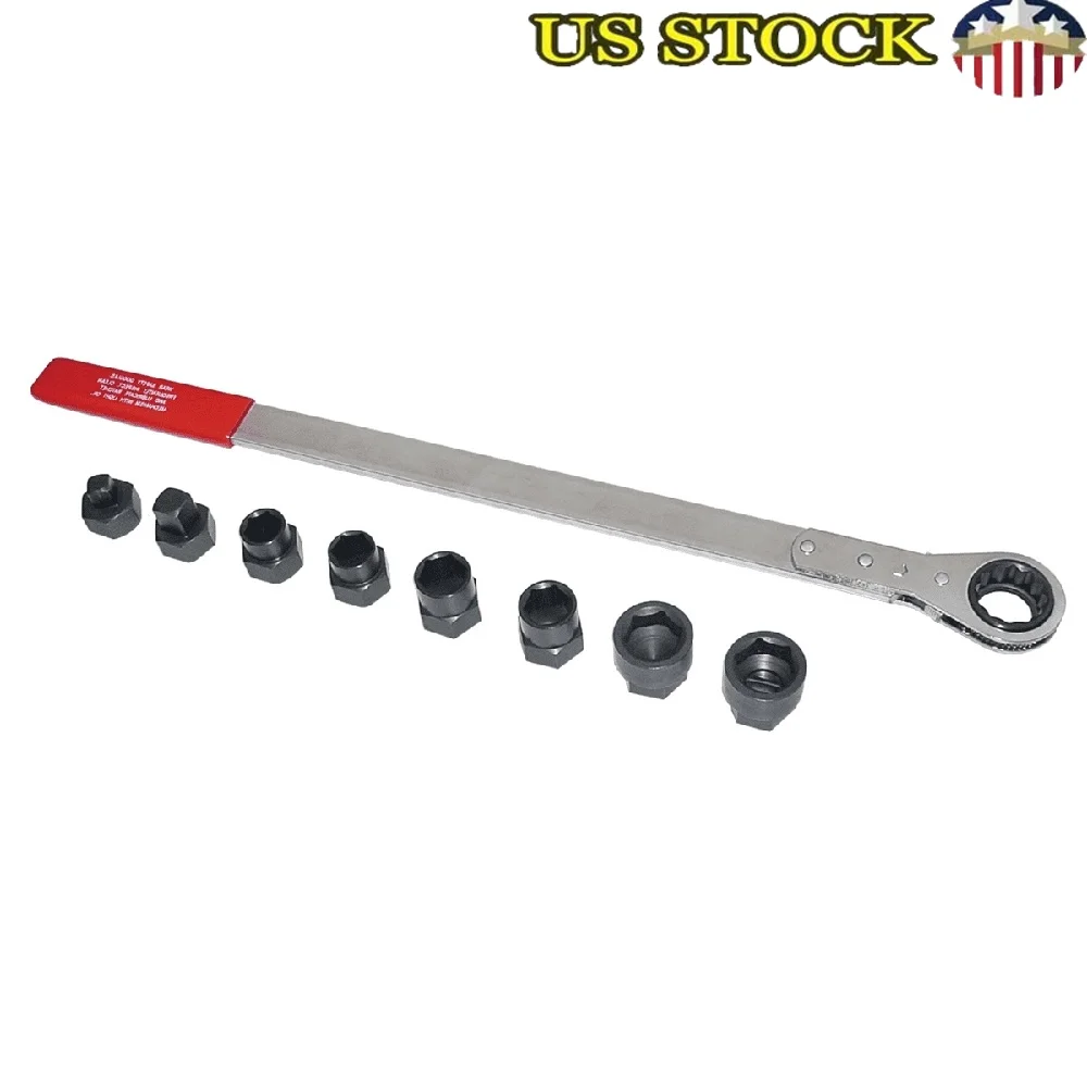 

Набор серпантиновых ключей с мелкими зубьями, автомобильный инструмент, низкопрофильные адаптеры с храповым механизмом, термообработанные, прочный сервис