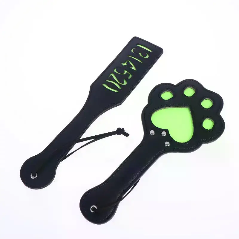 BDSM Spanking Paddle Whip Slave Flogger New Shape Leather Fetish Bondage Gear For Role Play SM Sex Toys