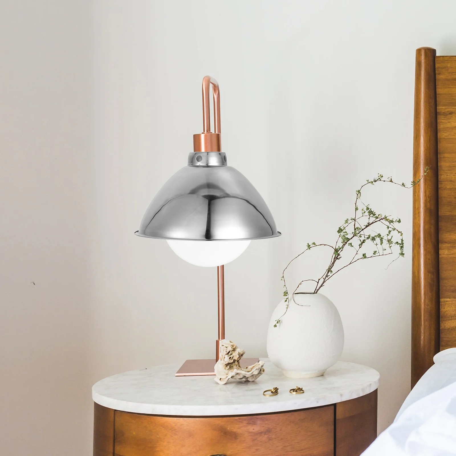 

1pc Stainless Steel Lampshade Industrial Style Floor Lamp Cover For Garden Yard Factory Pendant Light Shade Replacement