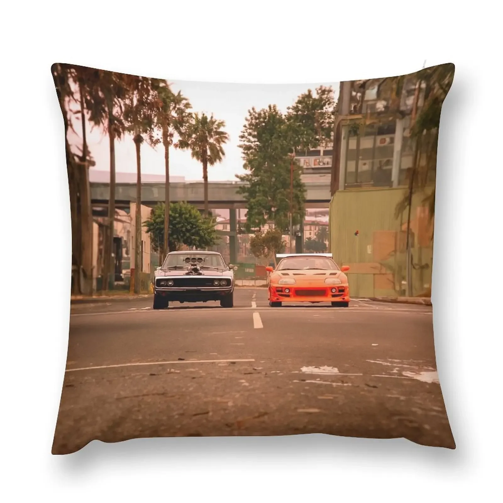 

Fast & Furious 1 - Wallpaper - Poster Throw Pillow Pillowcase Cushion Decorative Cushions For Living Room pillow