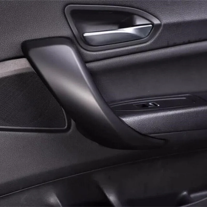 2/4PCS/Set Car Inner Door Handle Panel Pull Cover Trim Matte Black Left Right Fit For BMW 1 2 Series F20 F21 F22 F23 2014-2018
