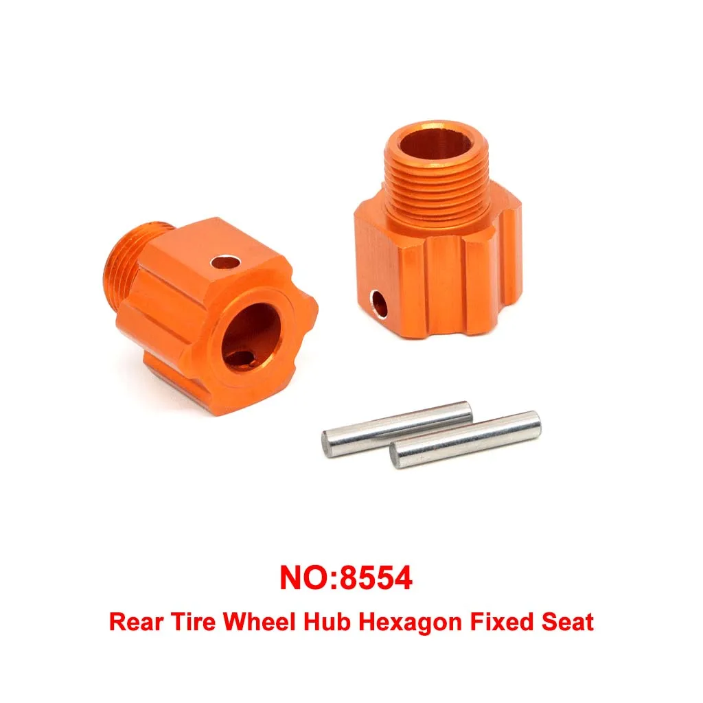 RC Car Front Rear Tire Wheel Hub Hexagon Fixed Mount Seat For ZD Racing EX-07 1/7 RC Car Original Upgrade Parts 8554 8555