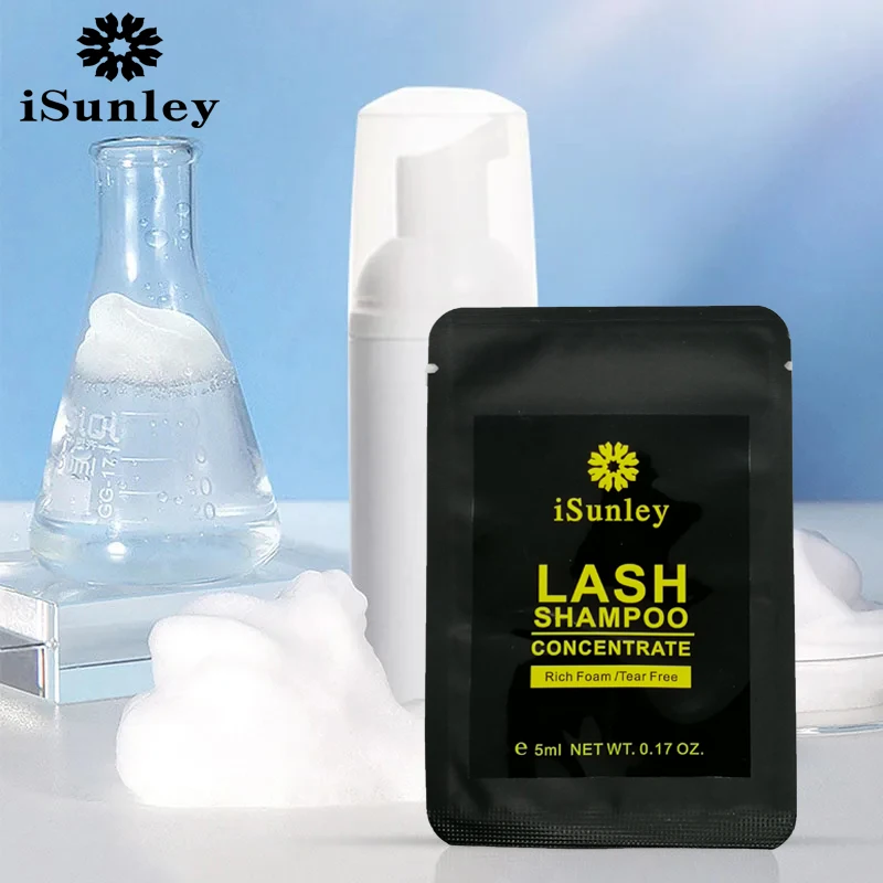 iSunley Concentrated Mousse Eyelash Shampoo Gentle Removes Eyelash Extensions Eyelash Mousse Foaming Eyelashes Special Cleansing