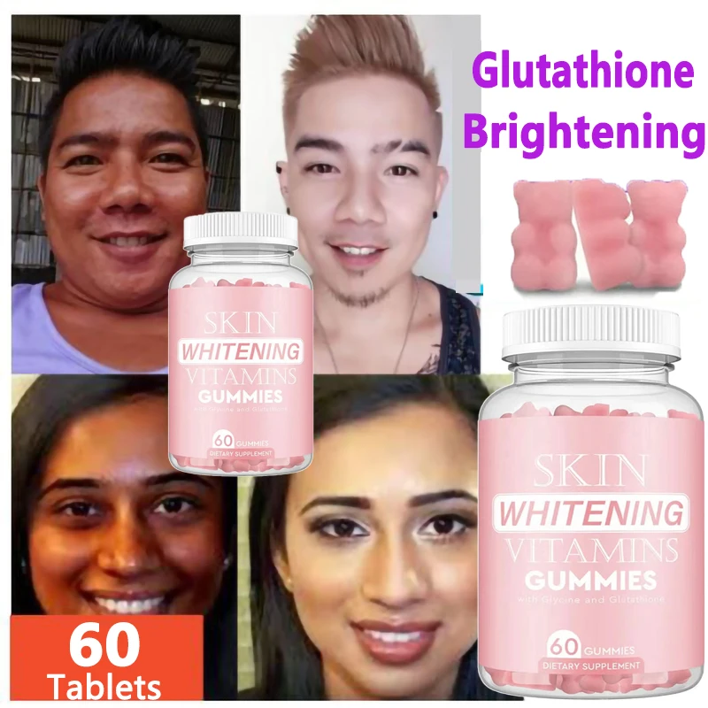 

60-180Pcs 250MG Glutathione Gummie Vitamin Health Food Anti-Aging Dietary Supplement Whitening Skin