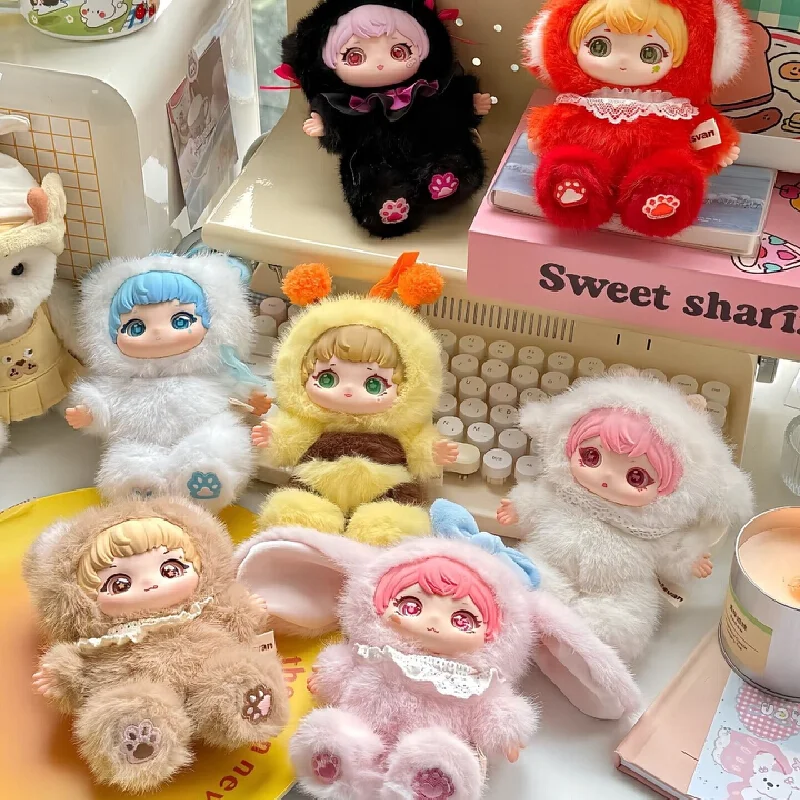 

100% Genuine Stock Ziyuli Pear Animal Party Series Blind Box Cute Handmade Decoration Trendy Toys Kawaii Doll Pendant Gift Toys