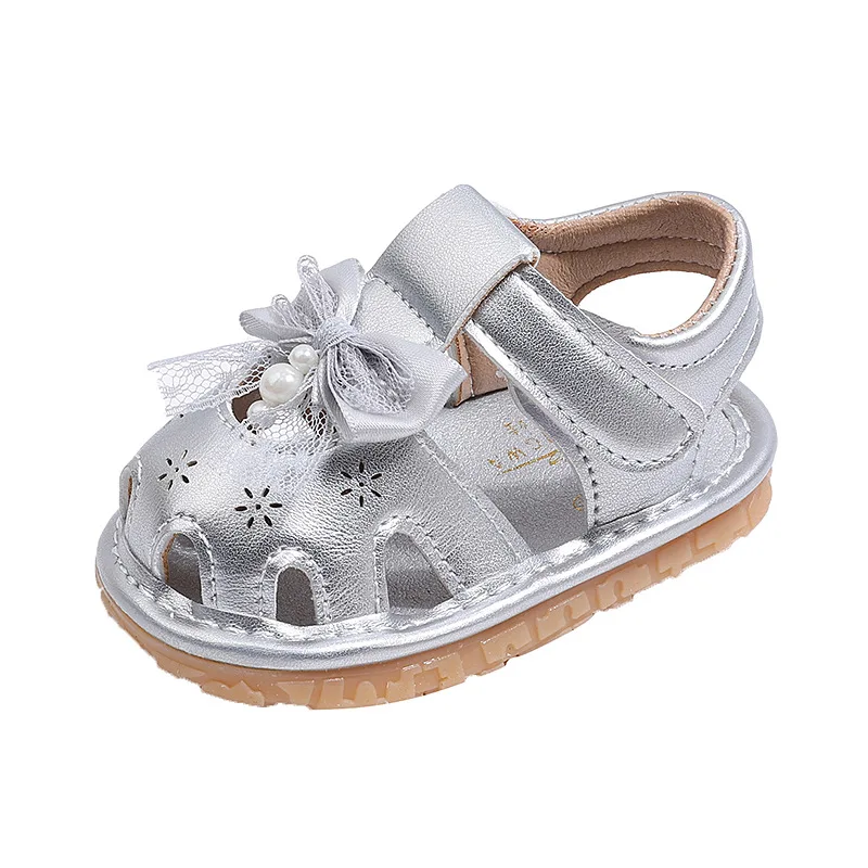 

Fashion Baby Shoes 2026 Summer New Girls' Bow Sandals Simple Versatile Kids Calling Shoes Comfort Non Slip Baby First Walkers