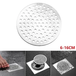 Stainless Steel Shower Sink Strainer Drain Hair Filter Cover For Bathroom Shower Circular Floor Drain Cover Hair Filter Screen