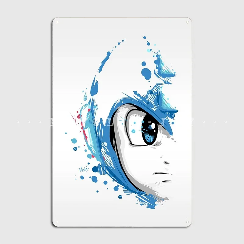 Megaman Paint Remastered Metal Plaque Poster Wall Cave Plates Home Create Tin Sign Posters