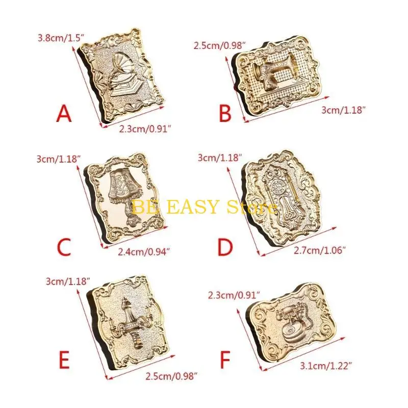 E28F النقش ختم من الشمع ختم رئيس للإزالة ختم النحاس ختم رئيس للهدايا المغلفات دعوات بطاقات المعايدة الزينة
