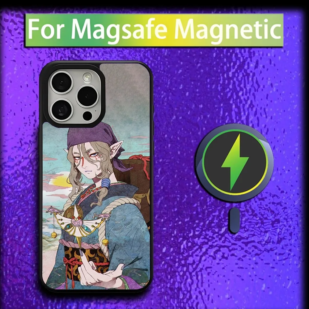 Mononoke Medicine seller Kusuriuri Phone Case For iPhone 16,15,14,13,12,11,Plus,Pro,Max,Mini Magsafe Magnetic Wireless Charging