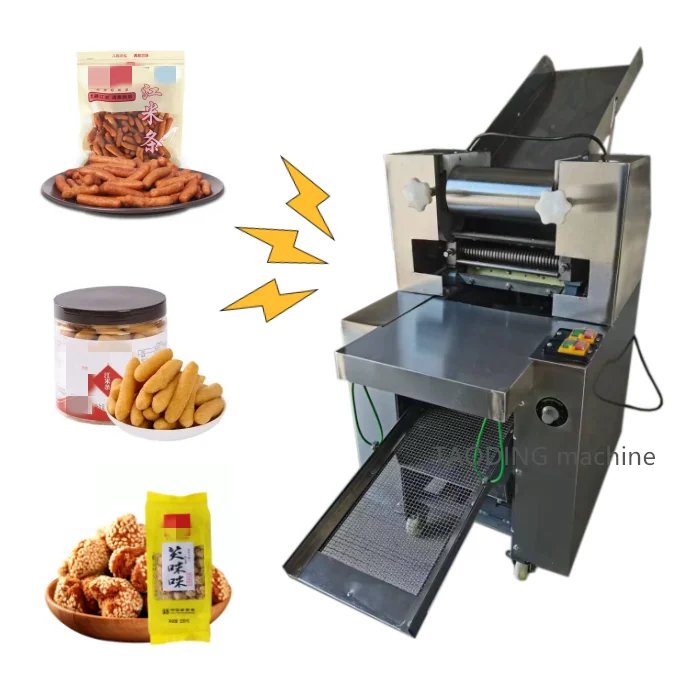 Commercial	  Chinchins Flakes Milling Machine Automatic Cutting	electric Pasta Dough Maker Strip Cutter Chin Chin Making Machine