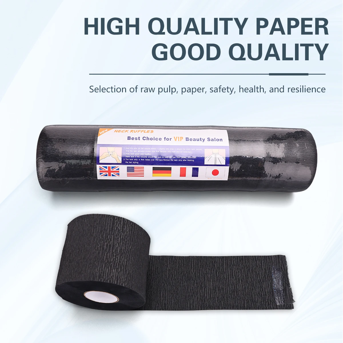 Barbershop Neck Paper Haircut Necks Disposable Hairdressing Collar Haircut Cape Covering Neck Paper Roll Barber Accessory Tools