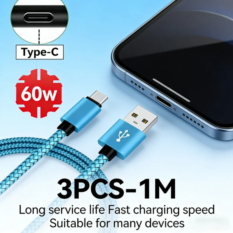 3PCS Usb A To Type …