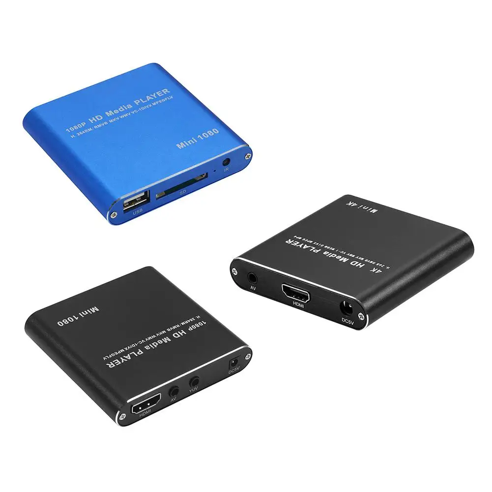 Portable High-definition Multimedia Player Full HD 1080P USB External Media Player With SD Media TV Box Support MOV H.264 XVID