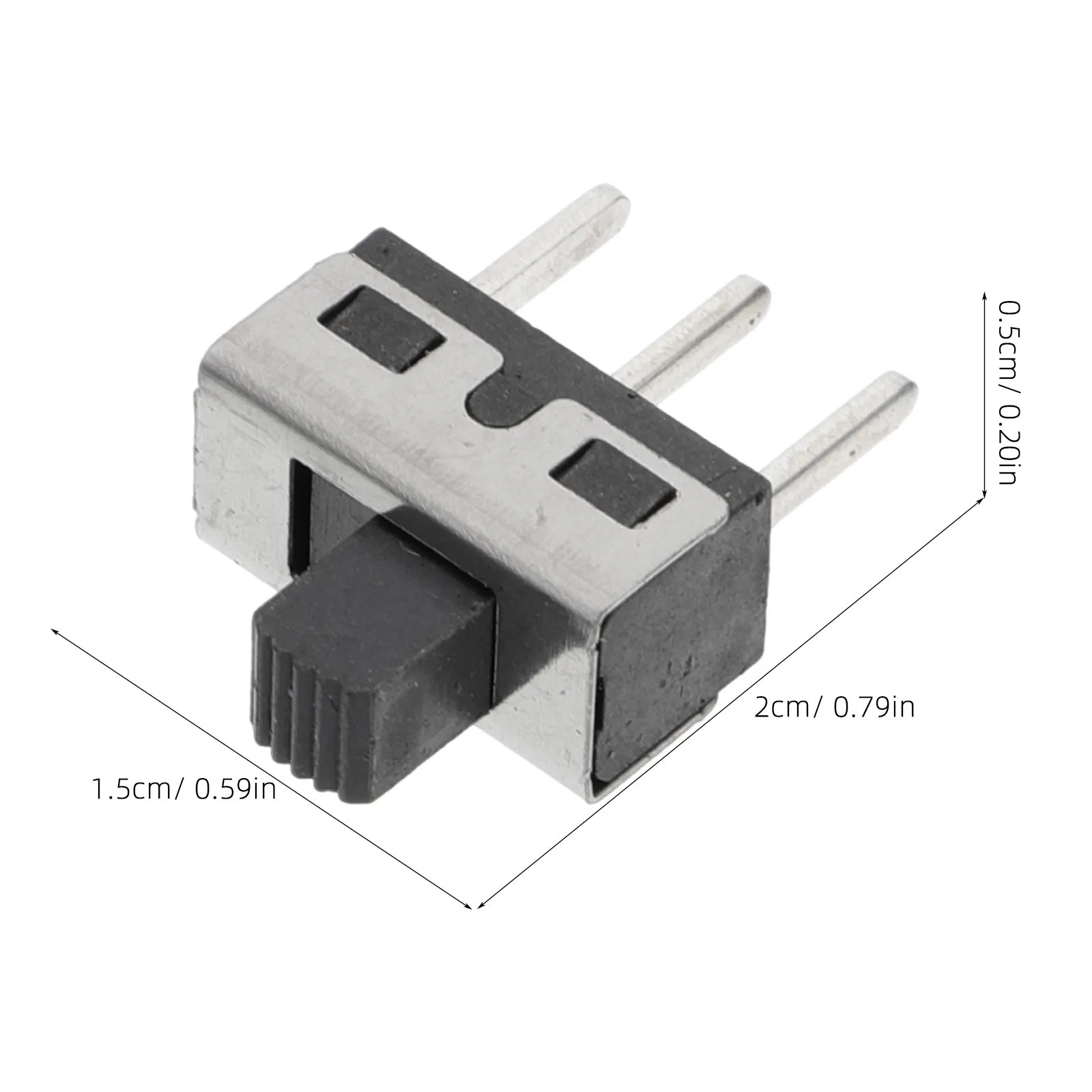 30Pcs Mini Toggle Spdt Panel Mount Pin Two Position Pcb Breadboard Electronics Boat Heavy