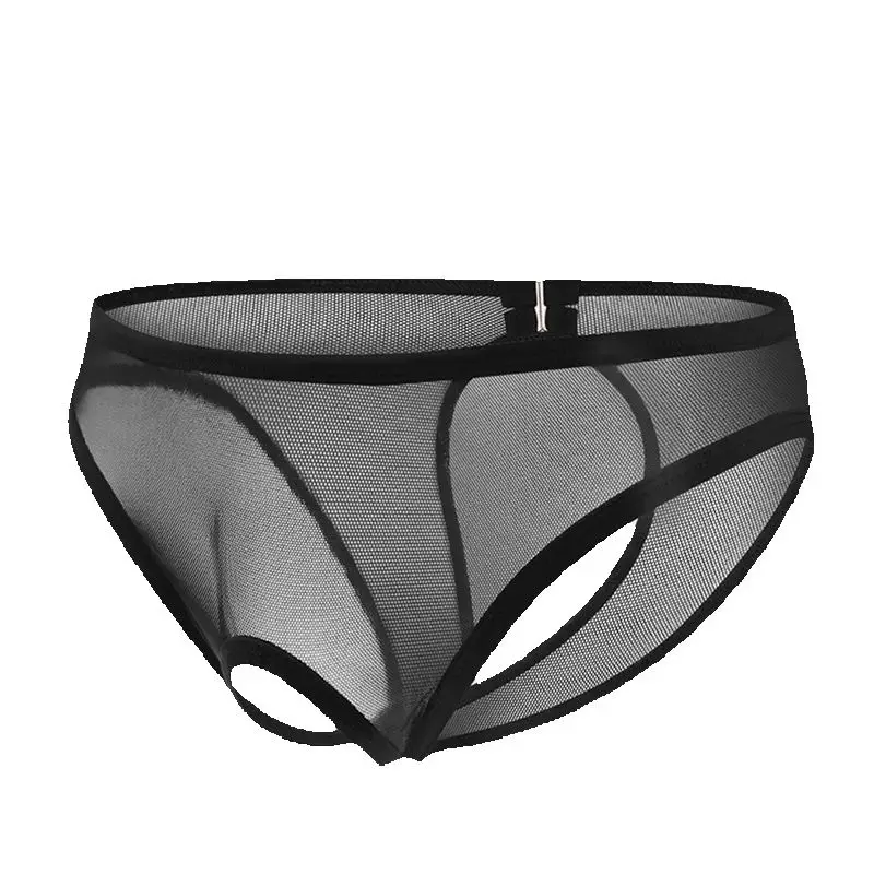 

Мужское сексуальное нижнее белье, подходящее для торжественных мероприятий и вечеринок, оригинальный дизайн с вырезами спереди и открытой спиной, прозрачные трусы-бикини для мужчин.