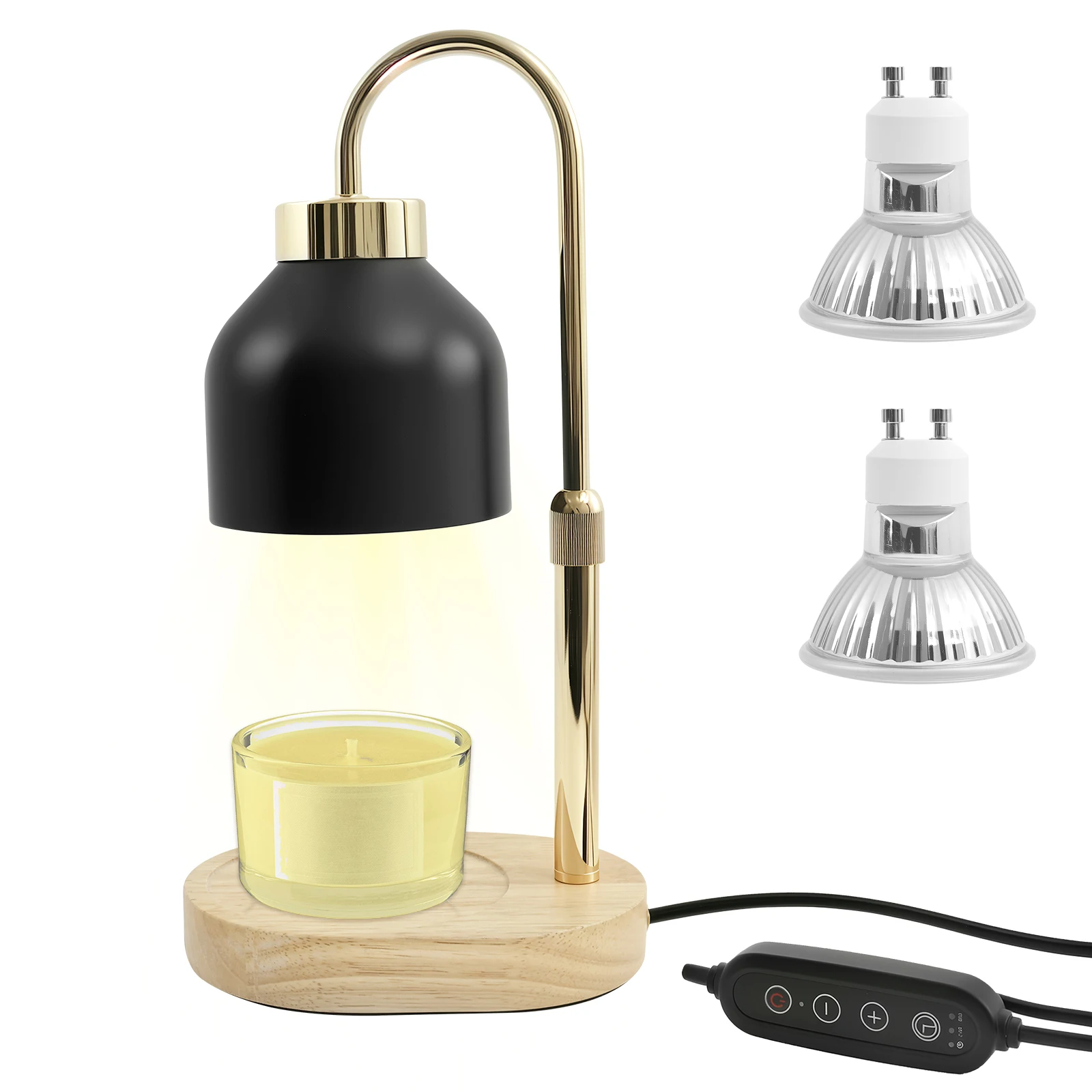 Candle Warmer Lamp Table Lamp Aromatherapy Candlestick Lamps Bedroom Atmosphere Electric Wax Melter Lamp Adjustable Brightness