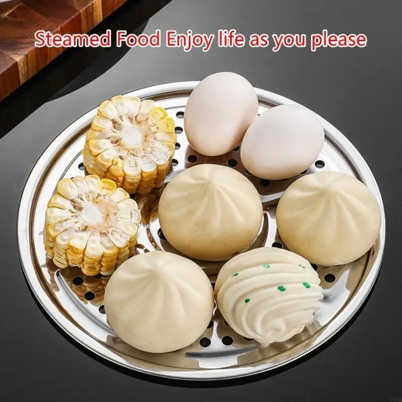 F19B Steamers Rack Round Steaming Tray Stand Cookware Tool Kitchenware Cooking Tool