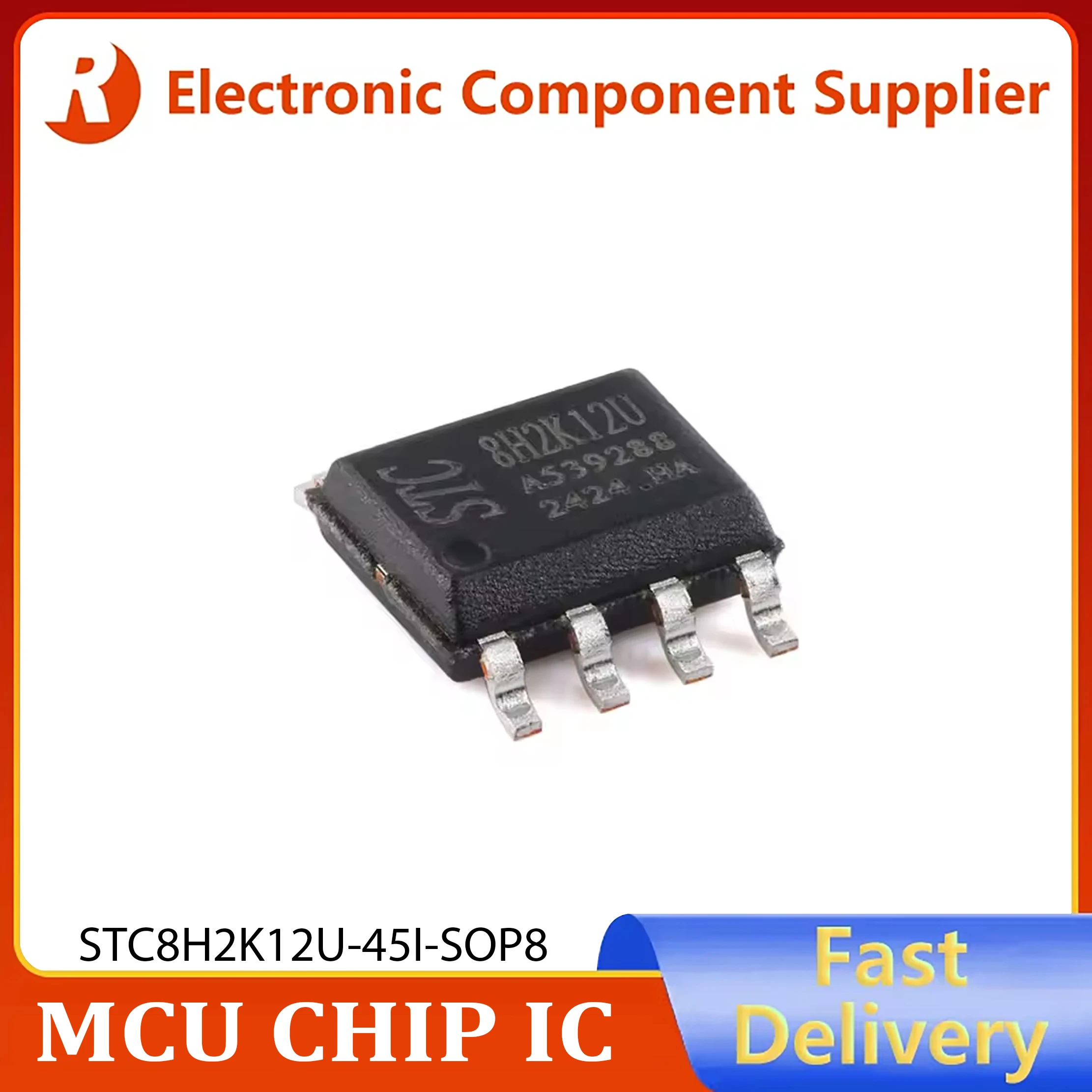 10Pcs STC8H2K12U-45I-SOP8 8H2K12U STC8H2K12U-45I STC8H2K12U High-speed 8051 Core 1T Microprocessor Microcontroller Chip