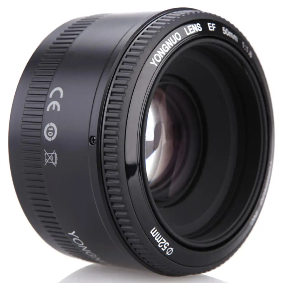 Large Aperture Ficed Focus Lens 50MM YONGNUO Prime Lens For EOS 60D 70D 5D2 DSLR Camera