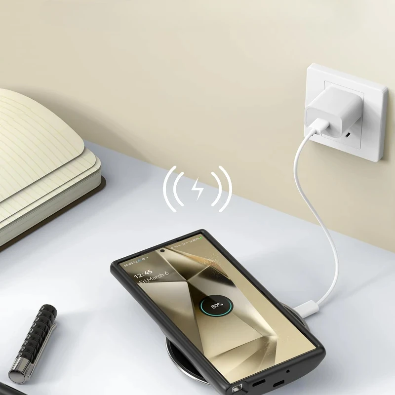 10000mAh Battery Case for Samsung Galaxy S24 Ultra 5G 6.8”Fast Wireless Charging Power Bank Charger Cover Battery Pack