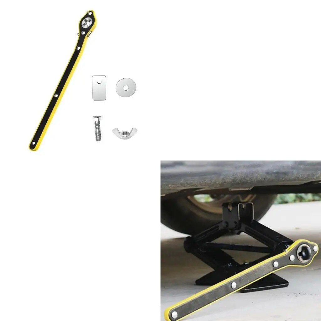 

P82E 360°Swivel Labor Saving Jacks Ratchet Wrench Reliable Tool for Tire Wheel Repair