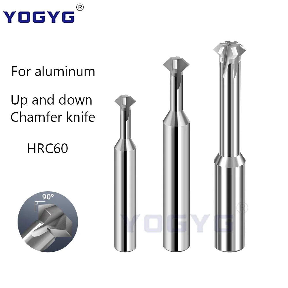 

HRC60 Front Back Deburrer Double Angular Chamfering Cutter 90° Inner Chamfer For Hole Internal Burr Removal CNC For aluminum