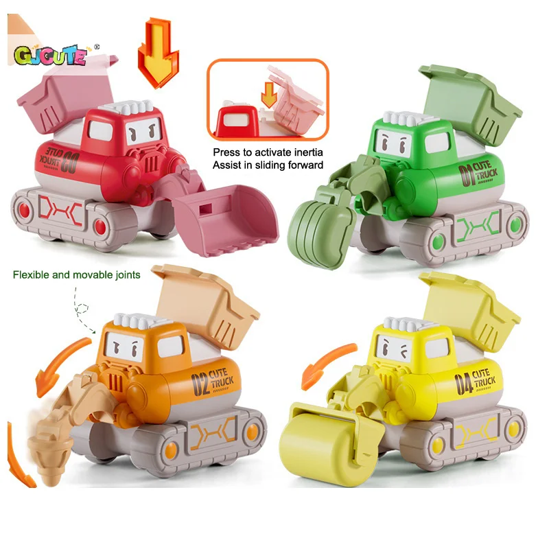 

Mini Excavators Fun Construction Car Toys Educational Children Cognitive Interactive Puzzle Toys Creative Excavator Toys