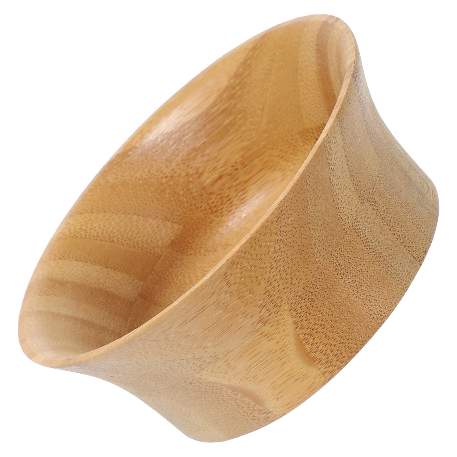 

1pc Bamboo Food Serving Bowl Large Round Soup Noodle Rice Pasta Fruit Salad Bowl For Home Kitchen Restaurant Use