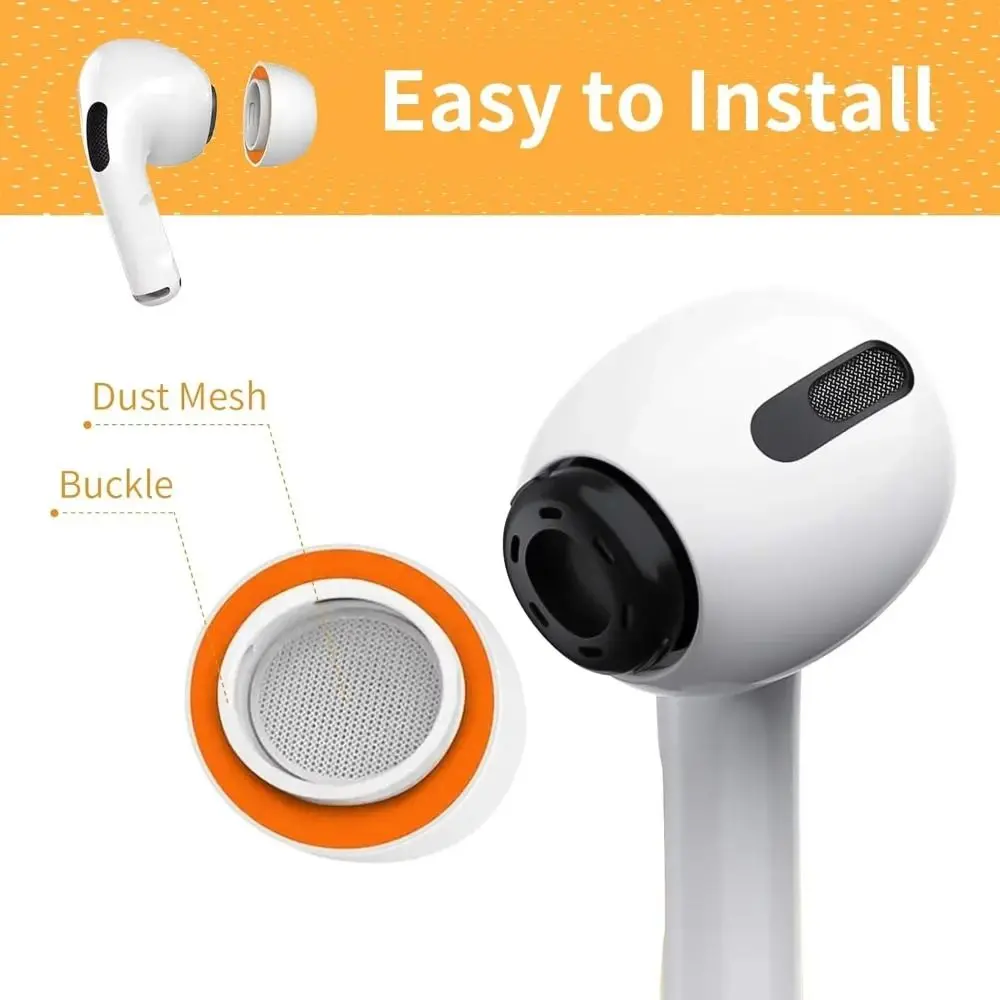 Memory Foam Ear Tips Silicone Anti-Slip Ear Plug Cap Replacement S/M/L Earphone Eartips for AirPods Pro 3 Headphone Accessories