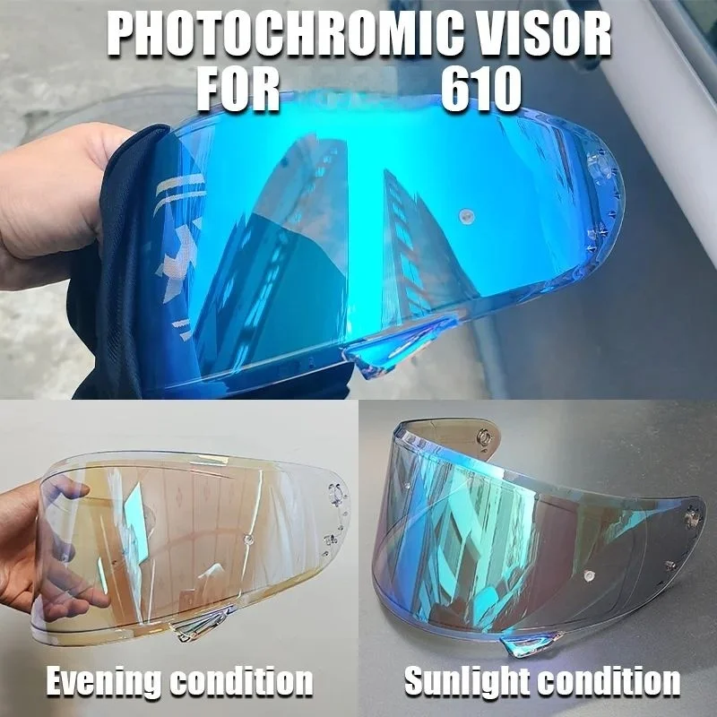 

Photochromic visor 610 accesorios para motos motorcycle For 610 Waterproof, wear and impact resistant