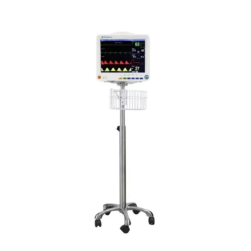 Rainbow PM-9000GTA Portable 12-Inch Multi-Parameter Class II Patient Monitor Trolley Bracket Electric Power Source Made