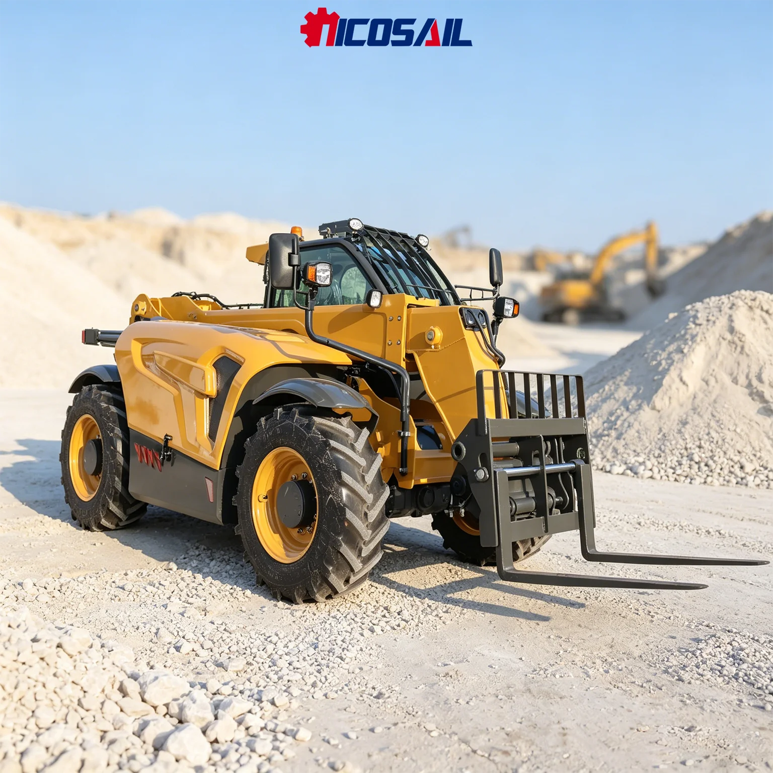 30-70 Telescopic Handler 3Ton 7m Lifting Height CE Certified Telehandler Forklift
