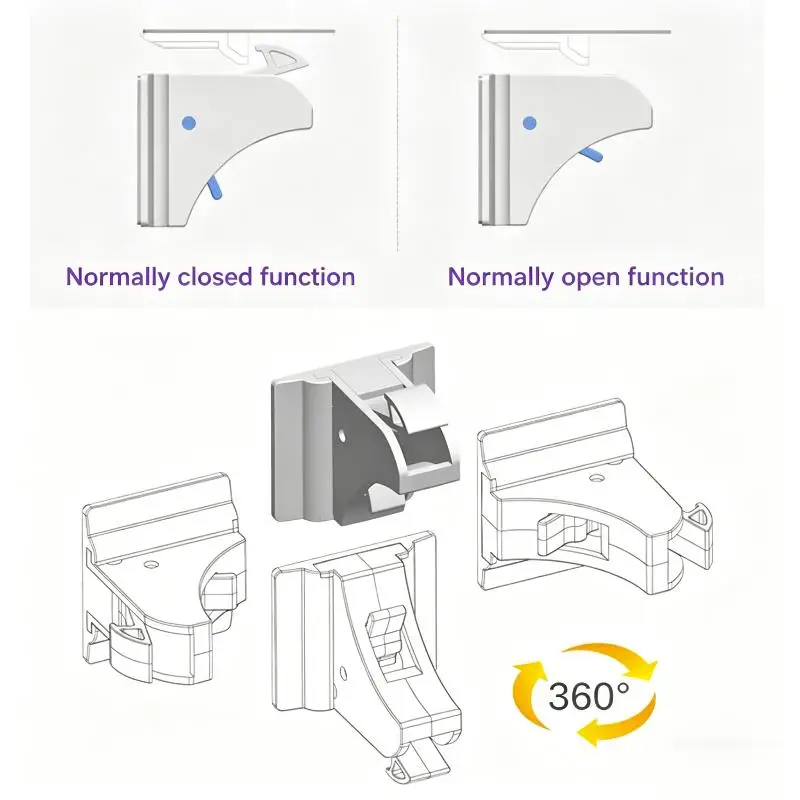 Child Safety Cabinet Door Lock Magnetic Baby Hidden Anti-pinch Drawer Lock Household Protective Magnetic Lock Prevent Danger - view 3